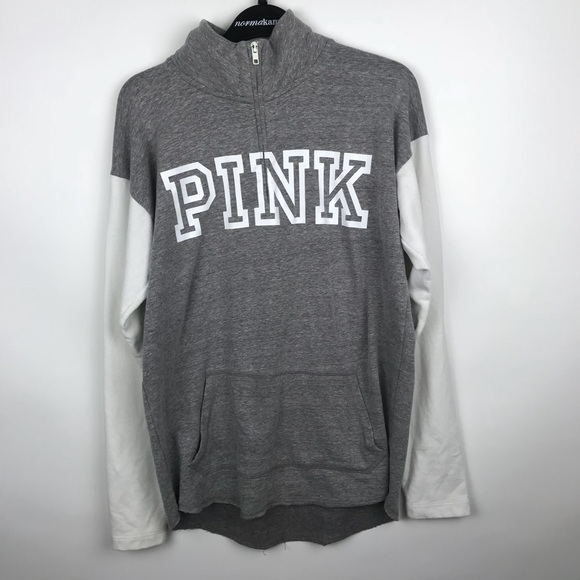PINK Victoria's Secret Tops - [Victoria’s Secret] PINK Grey Sweatshirt